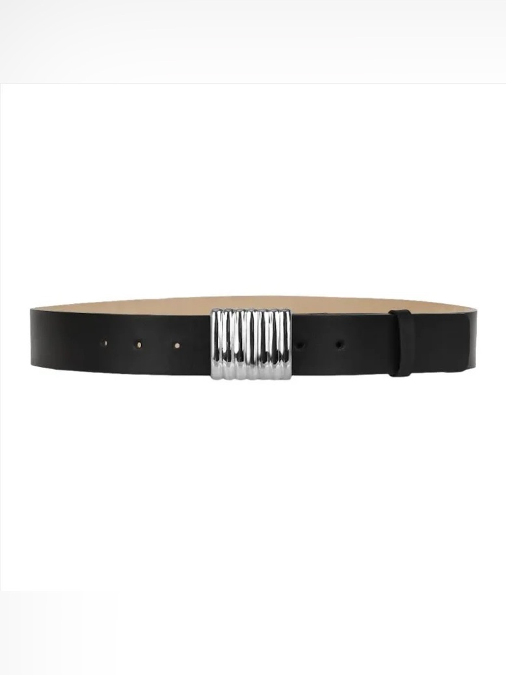 Heaven mayhem heaven belt in black & silver size small